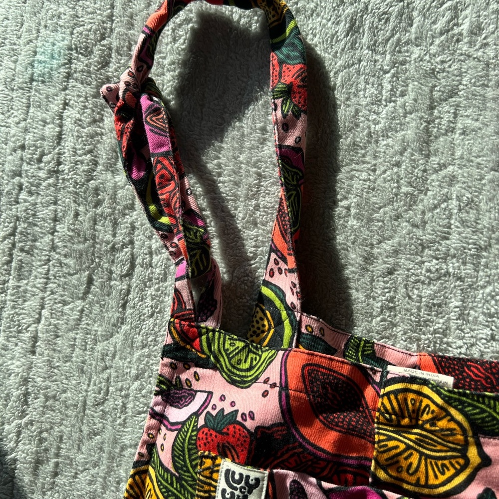 Lucy & Yak Limited Edition Vulvarees & Fruit Print Women's Overalls🍒 - Picture 4 of 6